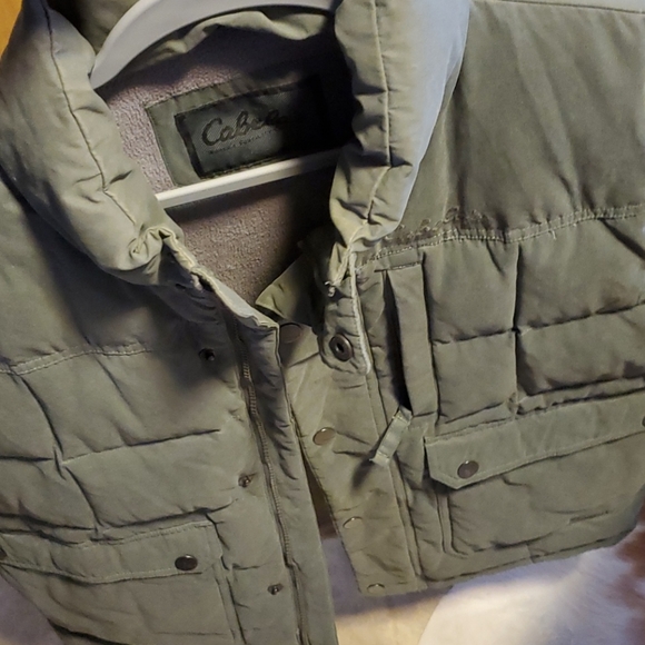 Vintage Cabelas Men's Puffer Goose Down Vest - Picture 7 of 8